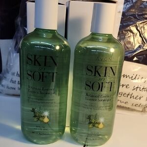 Avon Skin So Soft Botanical Essence Green Bottles 26.2 fl oz